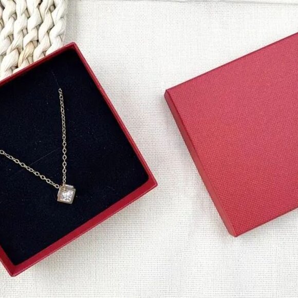 Pink & Gold Watch, Pink Butterfly Necklace, Bracelet, Earrings and Ring Set - Picture 4 of 8